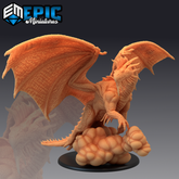 Adult Silver Dragon 3D-printed model